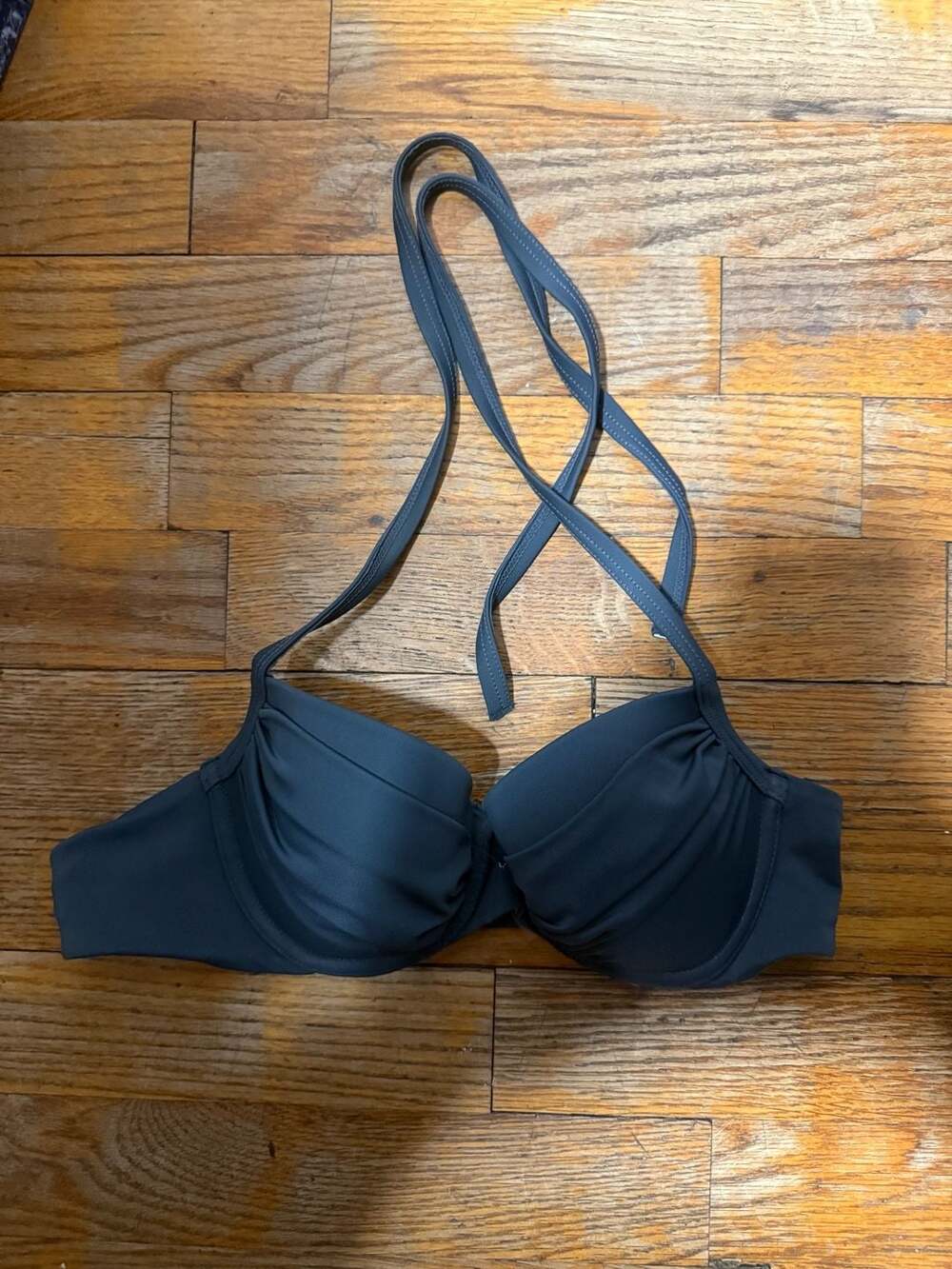 Victoria's Secret Push-Up Underwire Bikini Top gray Size 32A